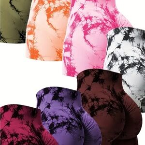 Tie-Dye Women's Shorts - Multicolor